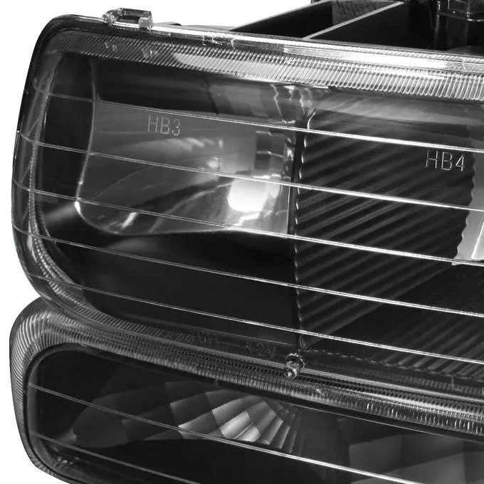 Chevy Suburban/Tahoe 2000-2006 Black Headlights & LED Tail Lights Set, DOT Approved