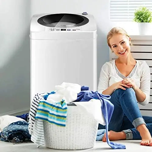 Giantex Portable Full-Automatic Washing Machine  Compact Washer-Spinner Combo