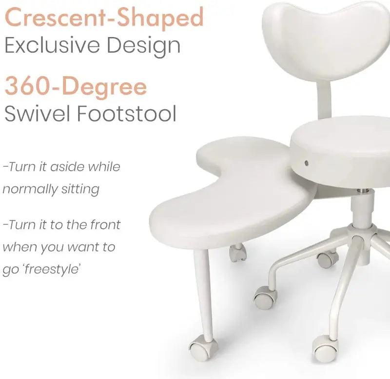 Pipersong Ergonomic Meditation & Desk Chair  Cross-Legged Design with Adjustable Height & Lumbar Support