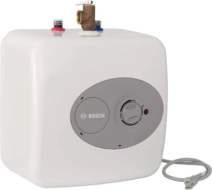 Bosch Tronic 3000 T 2.5-Gallon Electric Mini-Tank Water Heater, Compact & Efficient, Under-Sink Installation