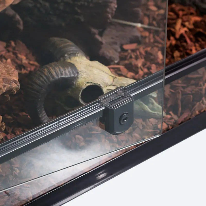 50-Gallon Double-Door Glass Reptile Terrarium with Ventilated Screen Top  36″ x 18″ x 18″ Knock-Down Assembly
