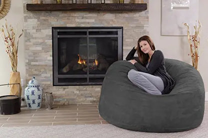 Chill Sack Bean Bag Chair: Giant 5  Memory Foam Furniture Bean Bag