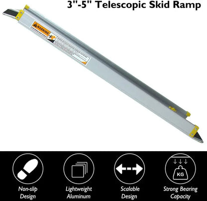 Non-Slip Adjustable Aluminum Ramp Set  Portable Step Assistance Solution
