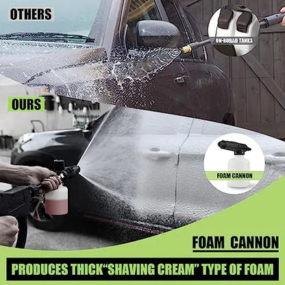 PowRyte Electric Pressure Washer, Foam Cannon, 4 Different Pressure Tips, Power Washer