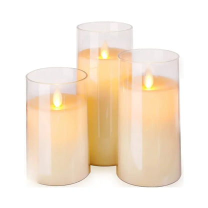 Remote-Controlled LED Flameless Candle Set  Safe &amp; Ambient Lighting