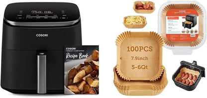 COSORI Compact 6-Quart 9-in-1 Air Fryer  Turbo-Speed Performance with Even Heat Distribution