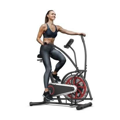 Air Resistance Exercise Bike  Fan-Driven Stationary Cycle with Infinite Resistance Levels