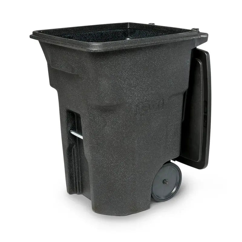 Toter 96-Gallon Wheeled Trash Can with Smooth-Rolling Casters and Secure Lid