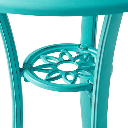 The Pioneer Woman Goldie 3-Piece Cast Aluminum Garden Bistro Set, Teal