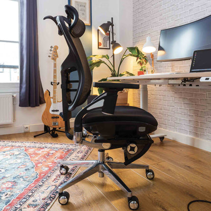 Chaise ergonomique de bureau - WAVE PREMIUM en mousse et maille
