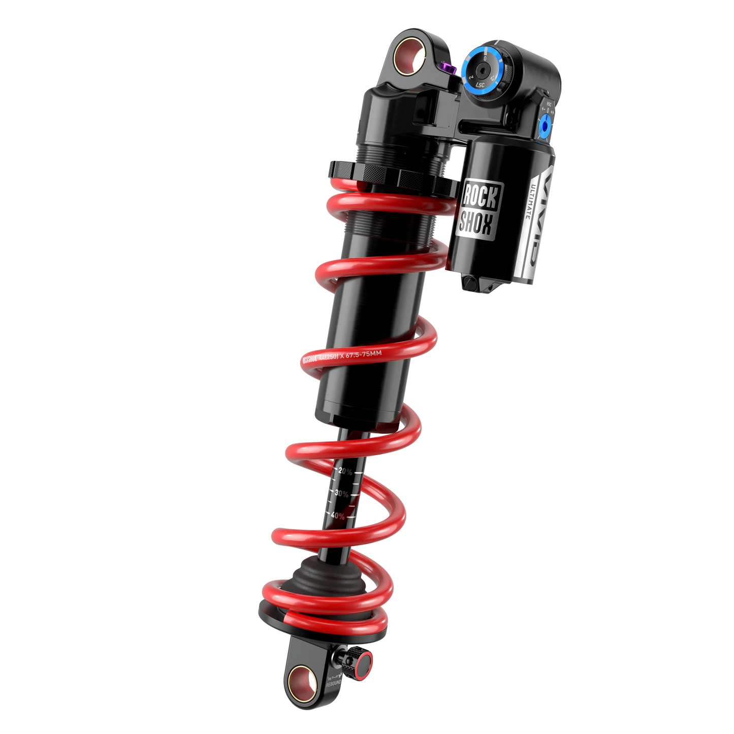 Amortisseur ROCKSHOX VIVID COIL ULTIMATE DH RC2 D1 Standard pour Commencal Supreme