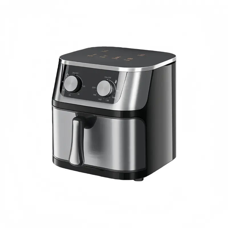 6L Stainless Steel Smart Air Fryer with Multifunction Cooking Modes