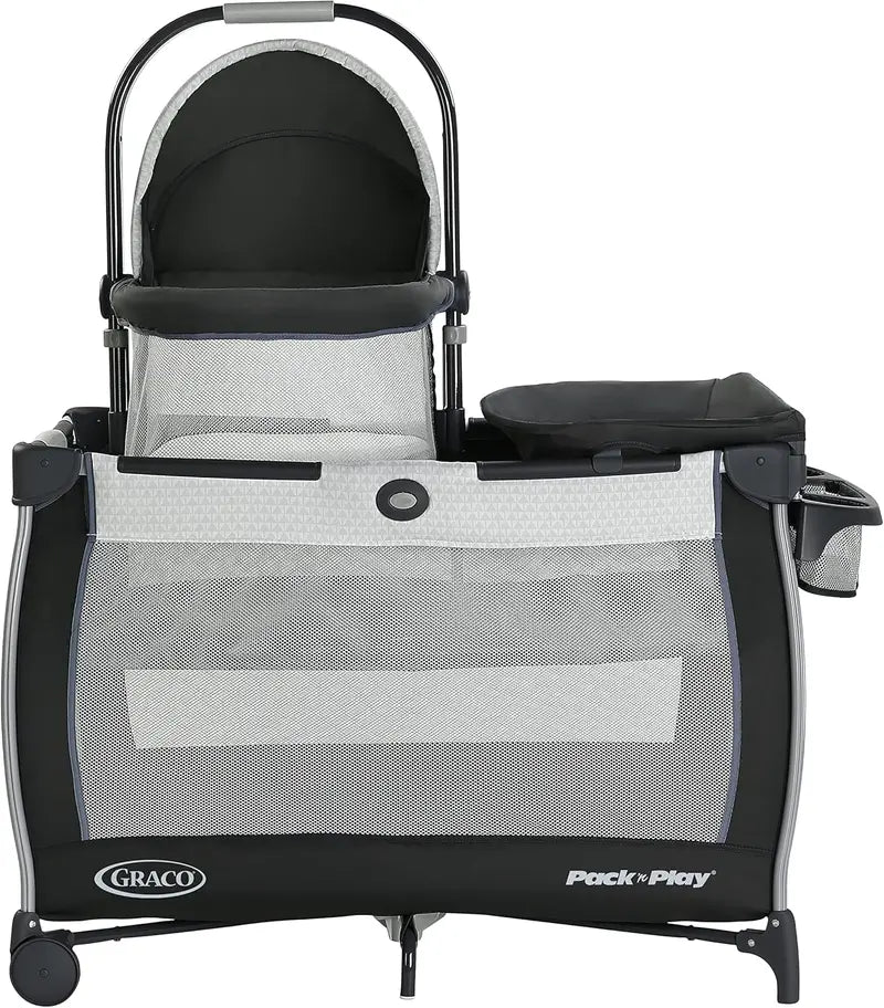Day2Dream Bassinet Playard  Portable Infant Sleep & Play Station with Canopy, Mesh Sides, and Foldable Frame