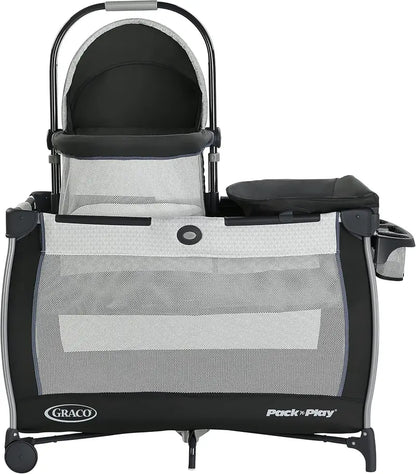 Day2Dream Bassinet Playard  Portable Infant Sleep & Play Station with Canopy, Mesh Sides, and Foldable Frame