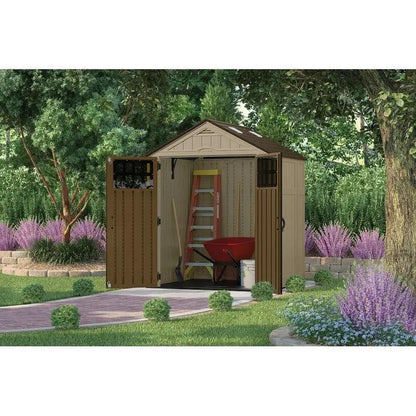 Resin Storage Shed  6¡¯3¡å W ¡Á 5¡¯6¡å D Weather-Resistant Design