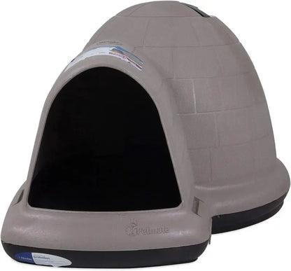 Petmate Indigo Igloo Dog Shelter  Sustainable, USA-Made Outdoor Kennel Using Recycled Materials