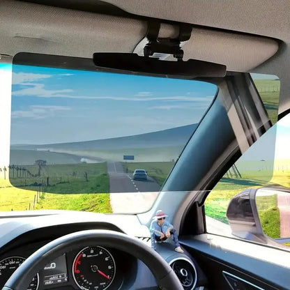 CarSunGuard Adjustable Anti-Glare Sun Visor Extender  Slim, Foldable UV Shield for Drivers