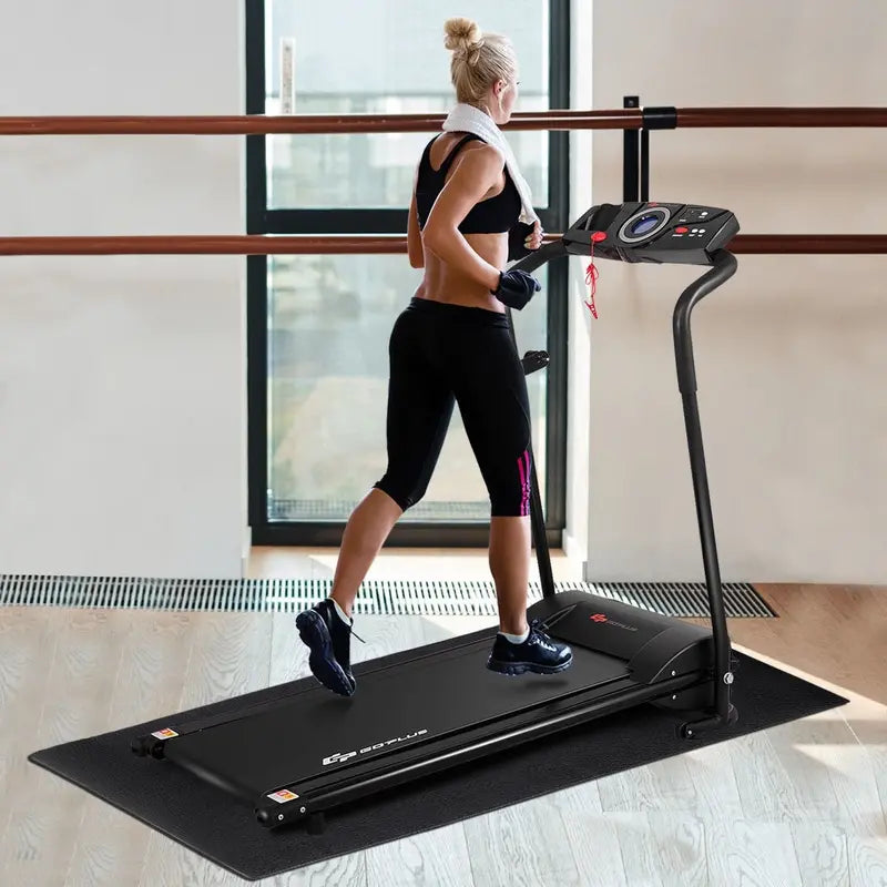 Reinforced Treadmill Mat  High-Density PVC Layer for Noise Reduction &amp; Floor Protection