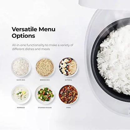 CUCKOO 6-Cup Micom Rice Cooker with Nonstick Inner Pot and Smart Cooking Technology — White Finish