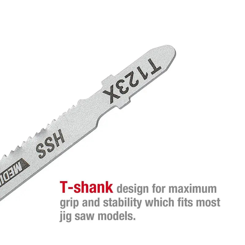 WORKPRO 25-Piece T-Shank Jigsaw Blade Set with Storage Case