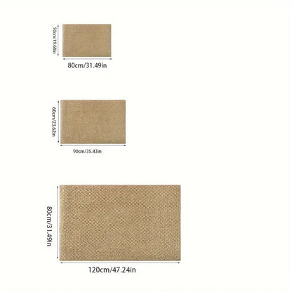 Absorbent Indoor Door Mat  Machine-Washable Non-Slip Entryway Rug