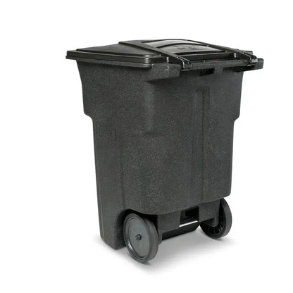 Toter 96-Gallon Residential Trash Can  Heavy-Duty Wheeled Bin with Smooth-Roll Casters & Secure Lid