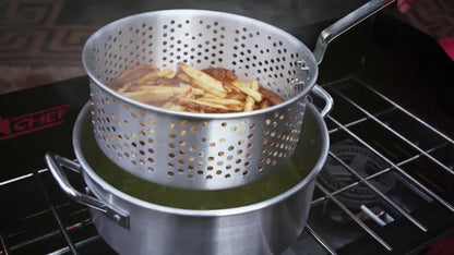 Camp Chef 10.5 qt 2-Piece Aluminum Fry and Steam Pot Set  DP10