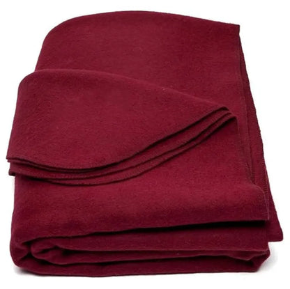 Wool-Blend Travel Blanket (64″ x 88″)  Compact, Warm Throw for Camping & On-the-Go Use