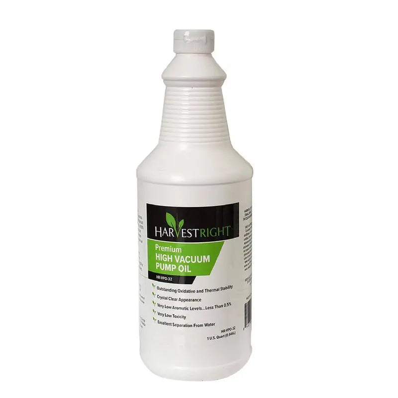 Harvest Right Premium High Vacuum Pump Oil, 1 Quart  Low Toxicity, High Performance