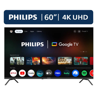 Philips 60-Inch 4K Ultra HD Google TV (60PUL7555/F7)  Smart LED Television with 2160p Resolution