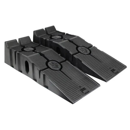RhinoGear RhinoRamps 12,000lb Capacity Vehicle Ramps Pair  Skid-Resistant, Durable Plastic, Easy Storage
