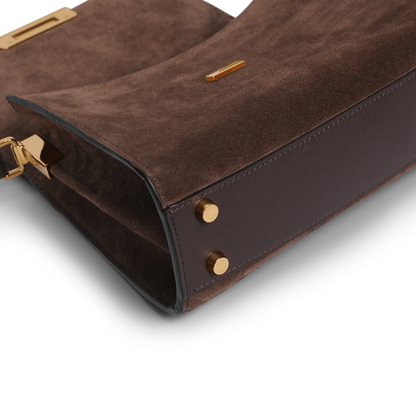 Mini Amelot  - Cuir Velours Chocolat