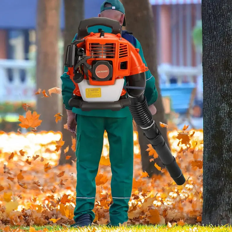 ZTGD Gas-Powered Backpack Leaf Blower  Air-Cooled, High-Performance Grass and Debris Remover