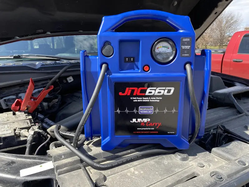Clore Automotive Jump-N-Carry JNC660  1700 Peak Amp 12V Portable Jump Starter with Safety Features