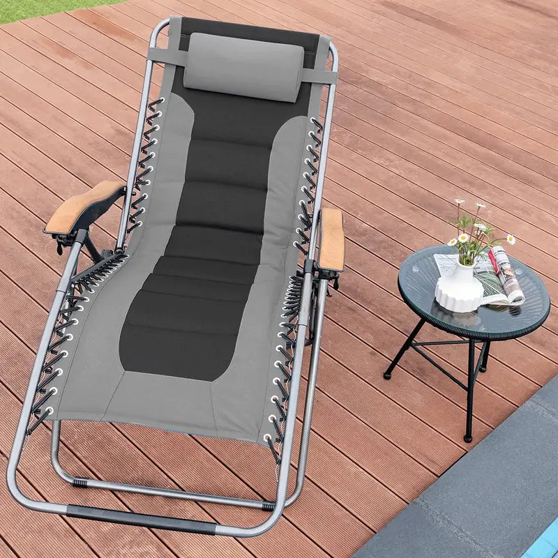 Zero Gravity Reclining Lounge Chair  Compact Foldable Design for Relaxation