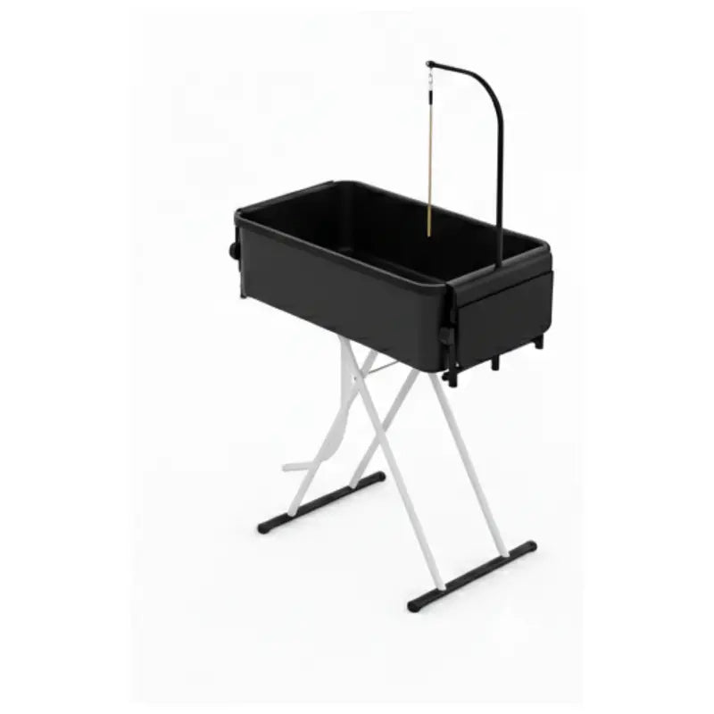 2-in-1 Portable Pet Grooming Station  Foldable Bathtub & Table with Drain Hose