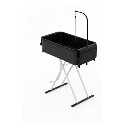2-in-1 Portable Pet Grooming Station  Foldable Bathtub & Table with Drain Hose