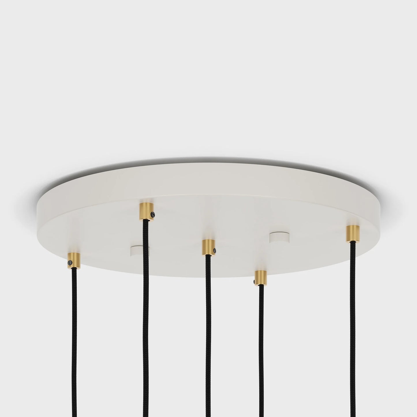 Five Pendant in Brass