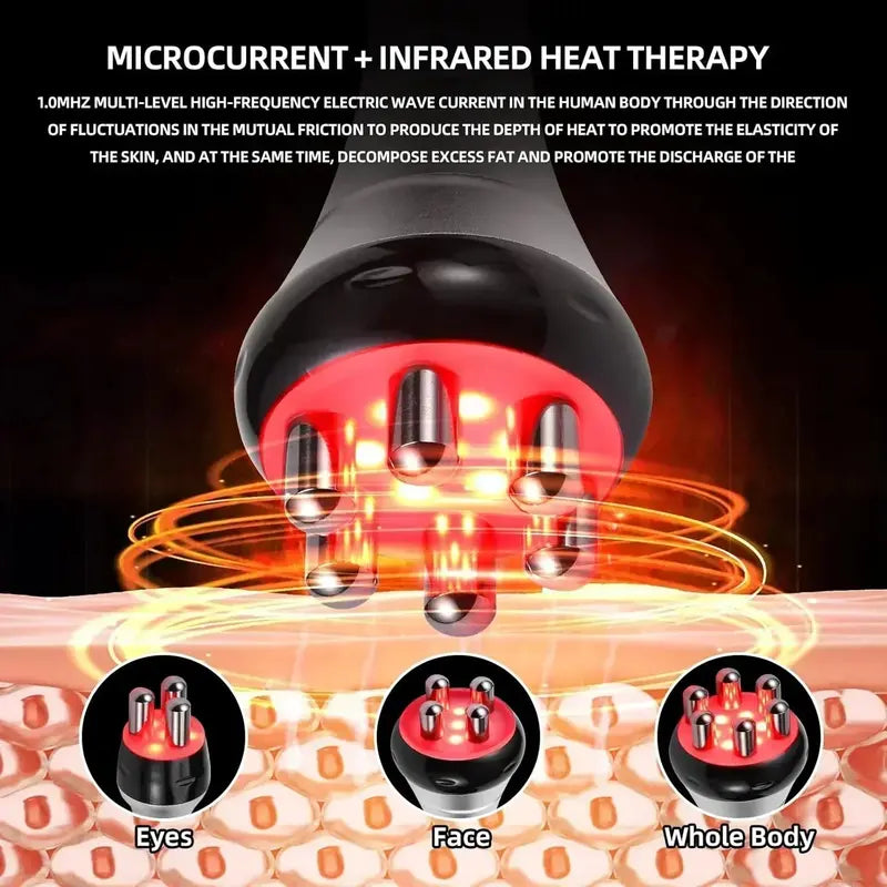 Multi-Function Body Contouring Massager  Handheld RF & Vibration Device for Cellulite Appearance Reduction