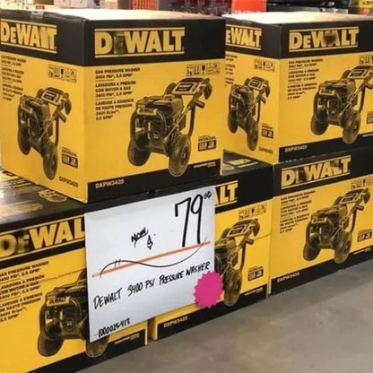 DEWALT DXPW3400S 3400 PSI Gas-Powered Cold Water Pressure Washer  Pro-Grade Cleaning for Driveways & Decks