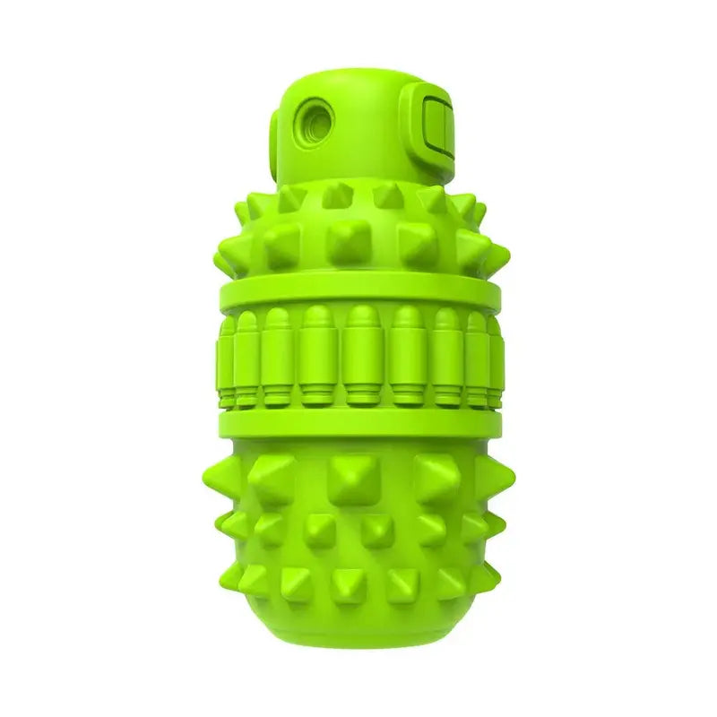 EcoPaws Natural Rubber Dog Toy, Medium to Large Breeds, Durable & Squeaky, Dental Health, Milk Flavor