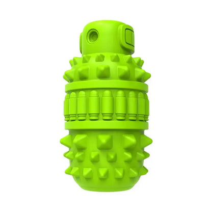 EcoPaws Natural Rubber Dog Toy, Medium to Large Breeds, Durable & Squeaky, Dental Health, Milk Flavor
