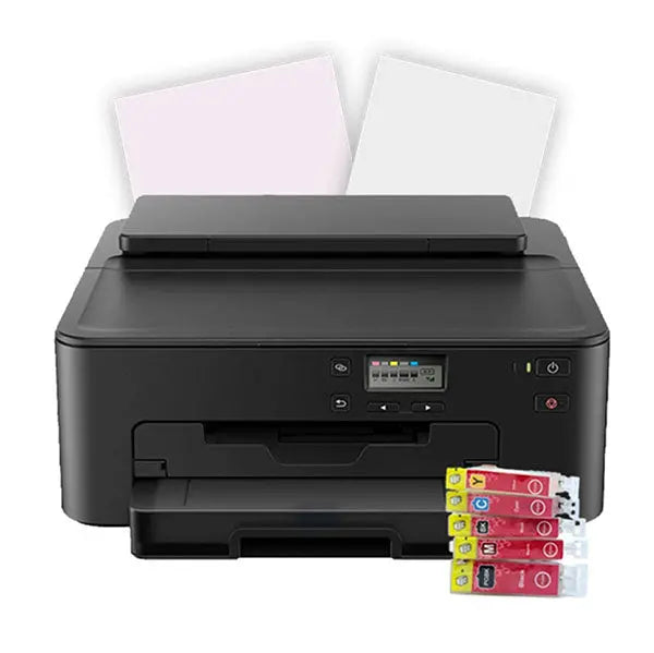 Canon TS702 Edible Ink Printer Bundle  Includes Wafer Paper & FDA-Compliant Food-Safe Ink Cartridges
