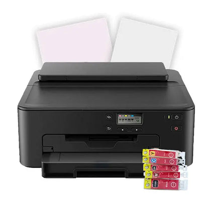 Canon TS702 Edible Ink Printer Bundle  Includes Wafer Paper & FDA-Compliant Food-Safe Ink Cartridges