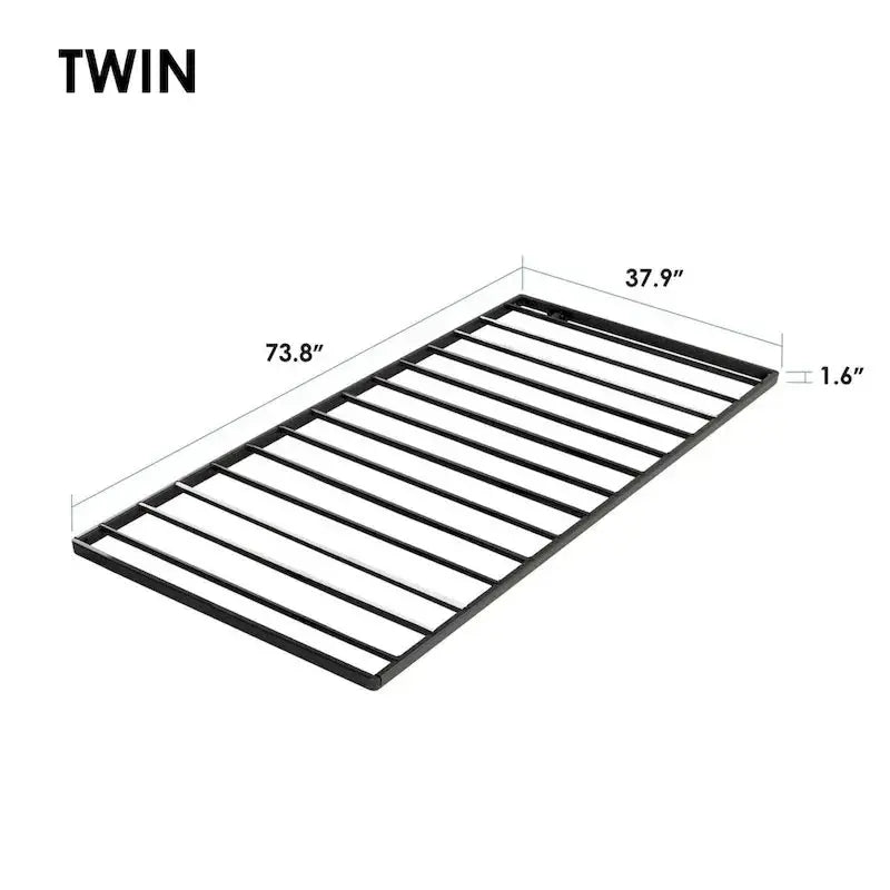 Crown Comfort 1.6-Inch Metal Bunkie Board for Bed Slat Replacement