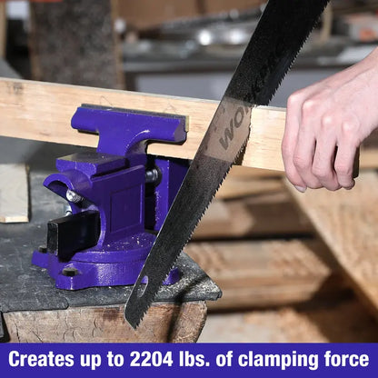 WORKPRO 4.5-Inch Bench Vise  Heavy-Duty Cast-Iron Workbench Clamp