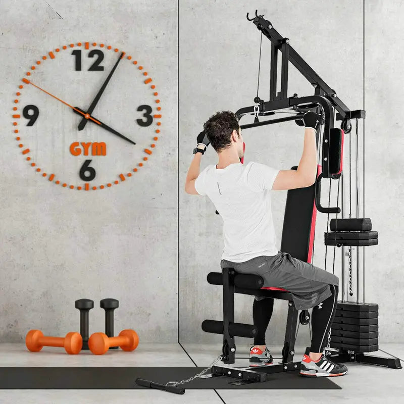 All-in-One Home Gym System  Multi-Station Strength Training & Cardio Workout Machine