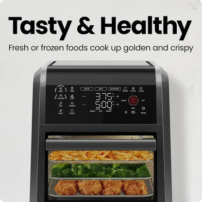 CHEFMAN ExacTemp 12-Quart Smart Air Fryer  Built-In Precision Cooking Thermometer