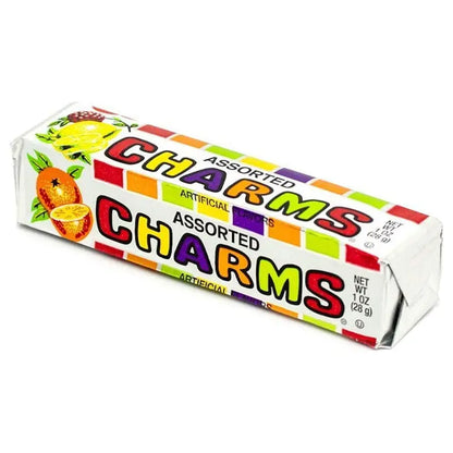 Assorted Fruit Flavor Charms Squares Candy, 20 Packs, 1 oz Each, Peanut & Gluten Free