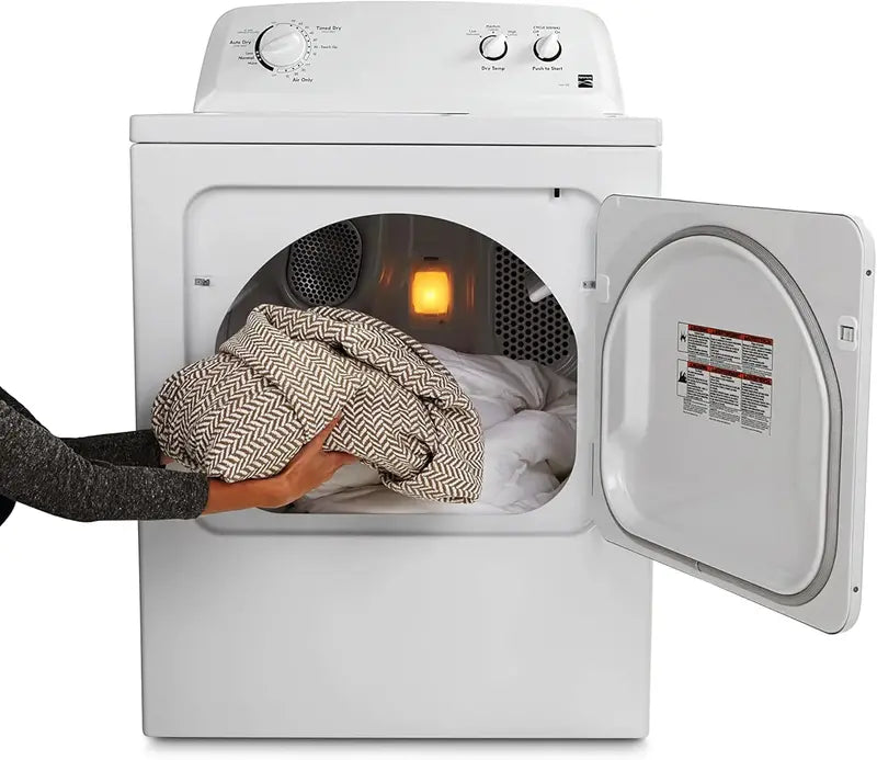Kenmore 29-Inch Front-Load Electric Dryer  7.0 Cu. Ft. Capacity, Wrinkle Guard, White Finish